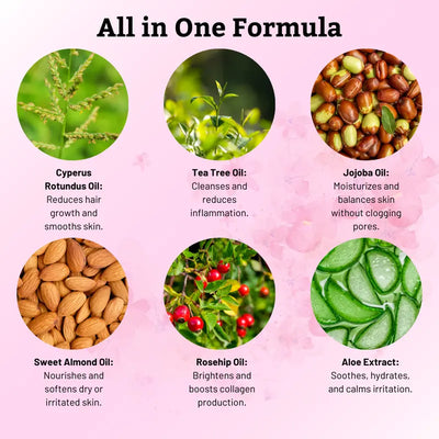 Natural Permanent Hair Remover Oil