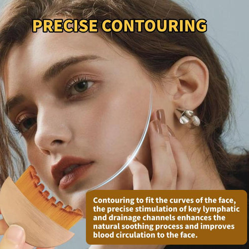 Face Lymphatic Contour Brush for Jawline & Chin